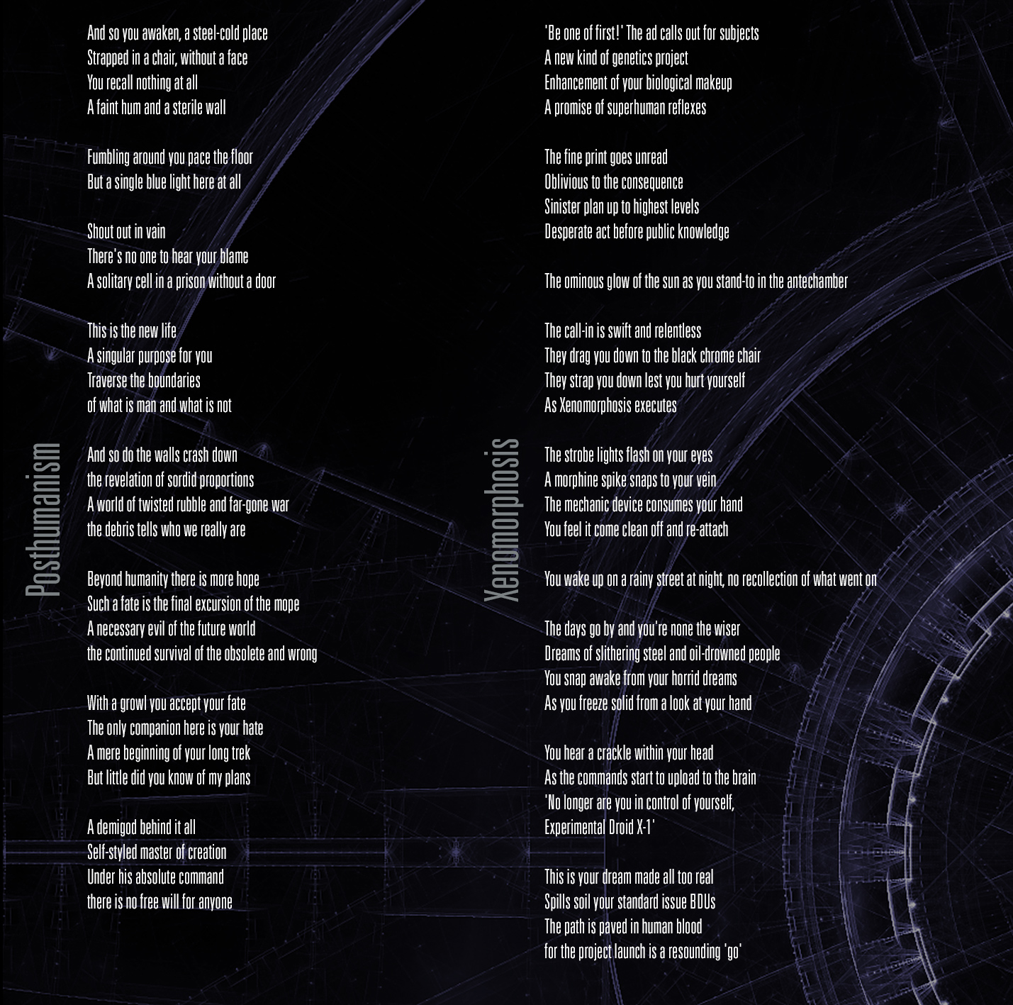 Posthumanism booklet page 2
