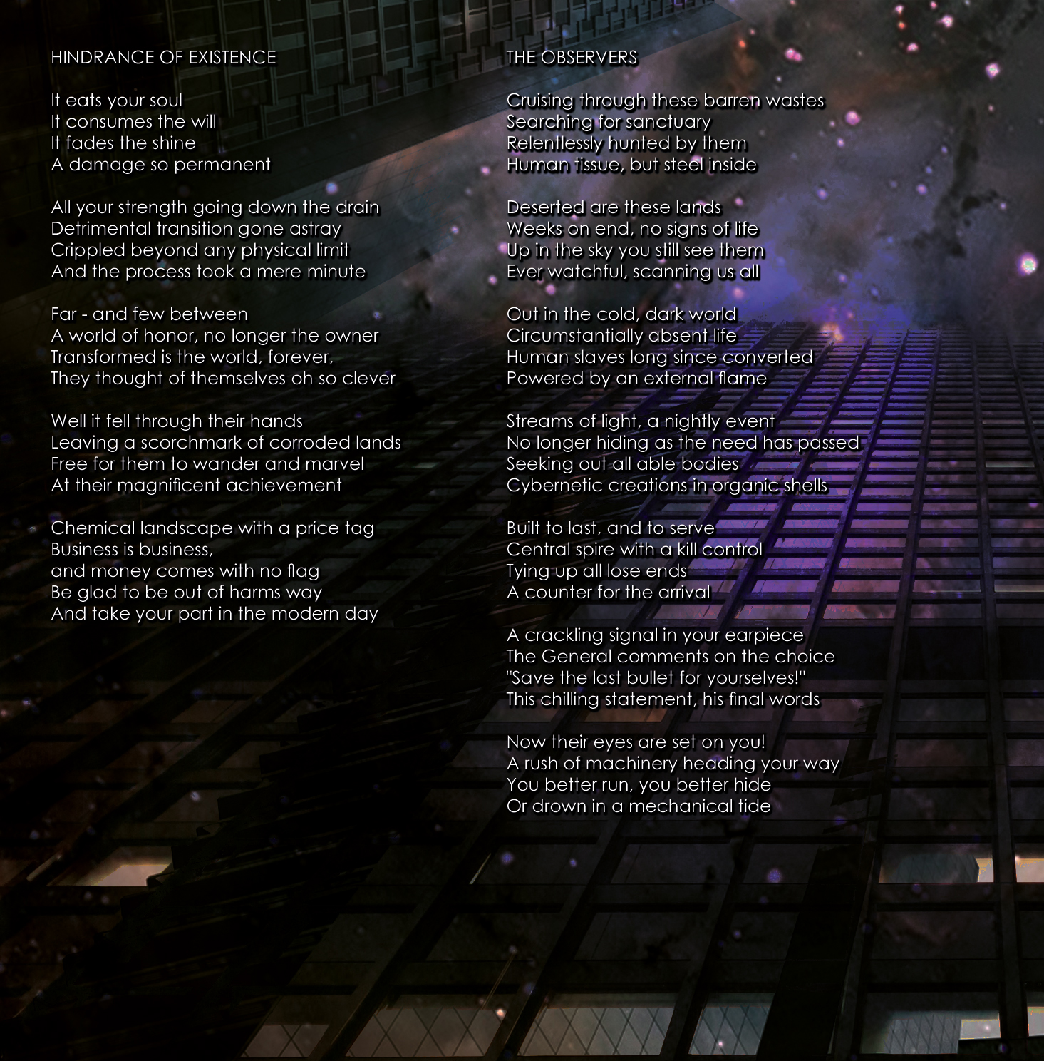 Impenitence booklet page 2
