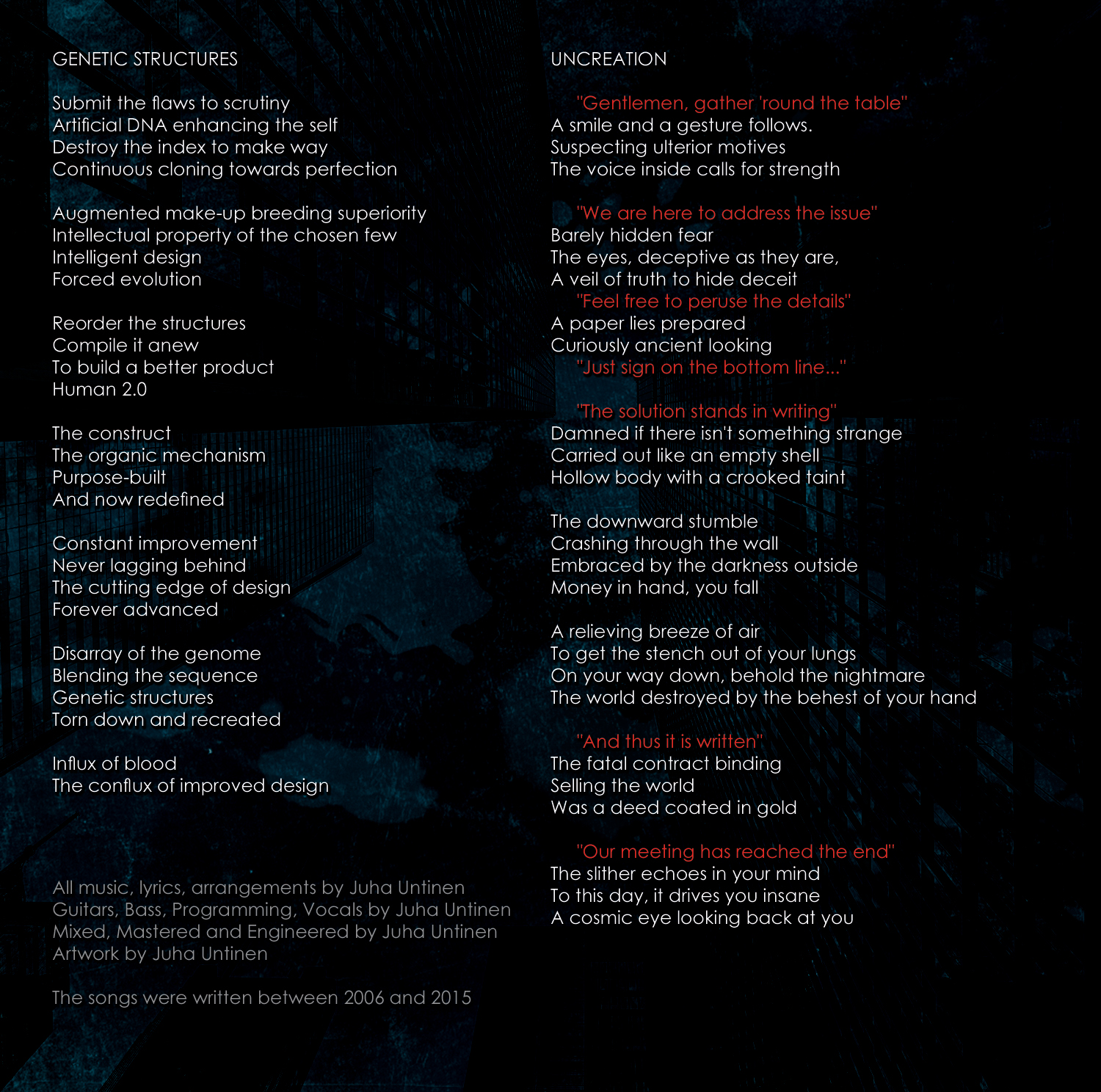 Impenitence booklet page 4