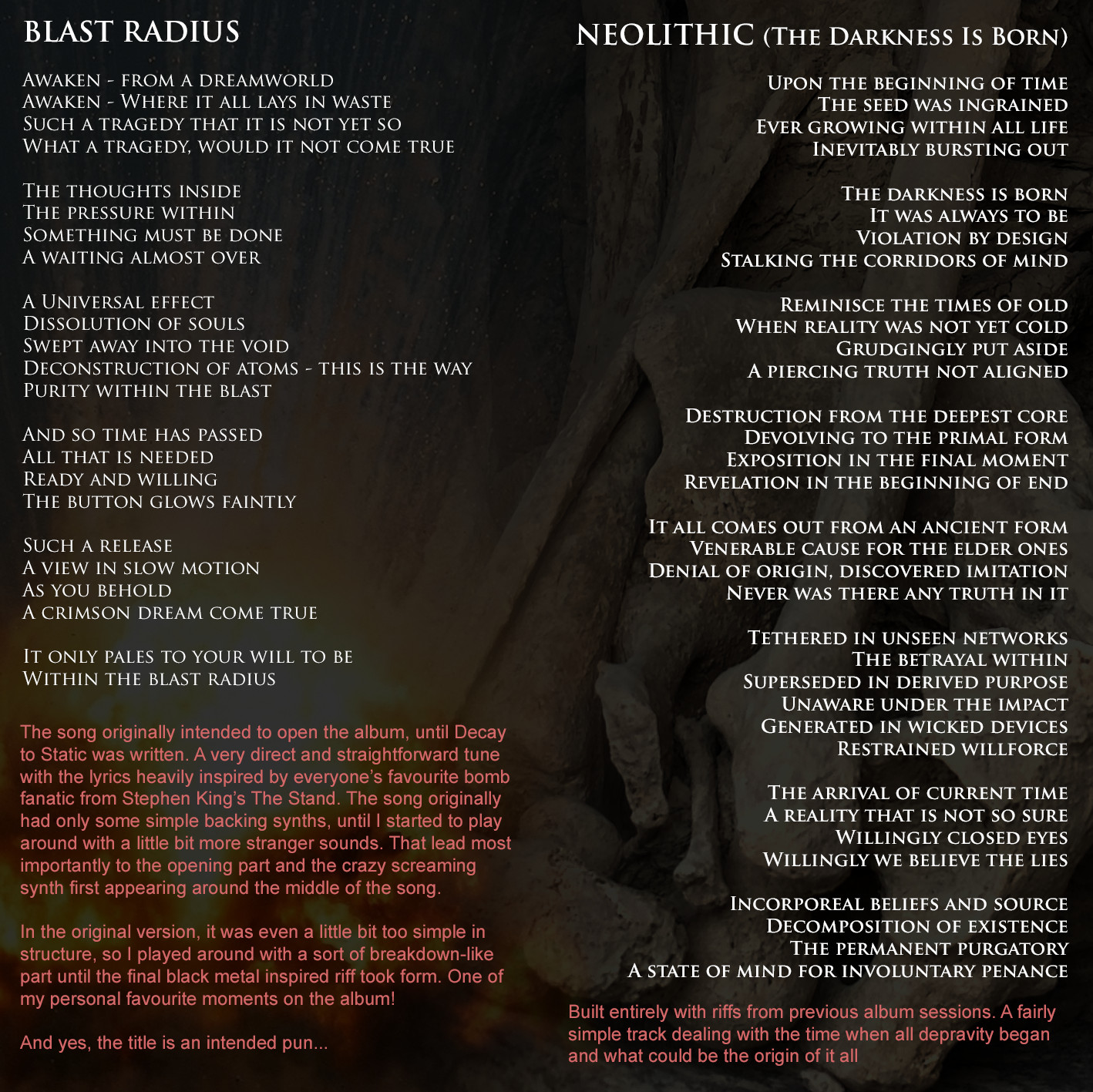 ...of What Remains booklet page 6