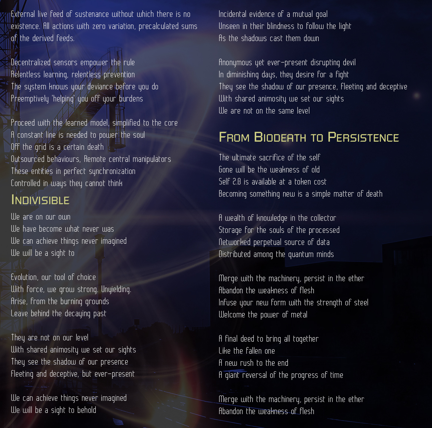 The Shadow Presence booklet page 5